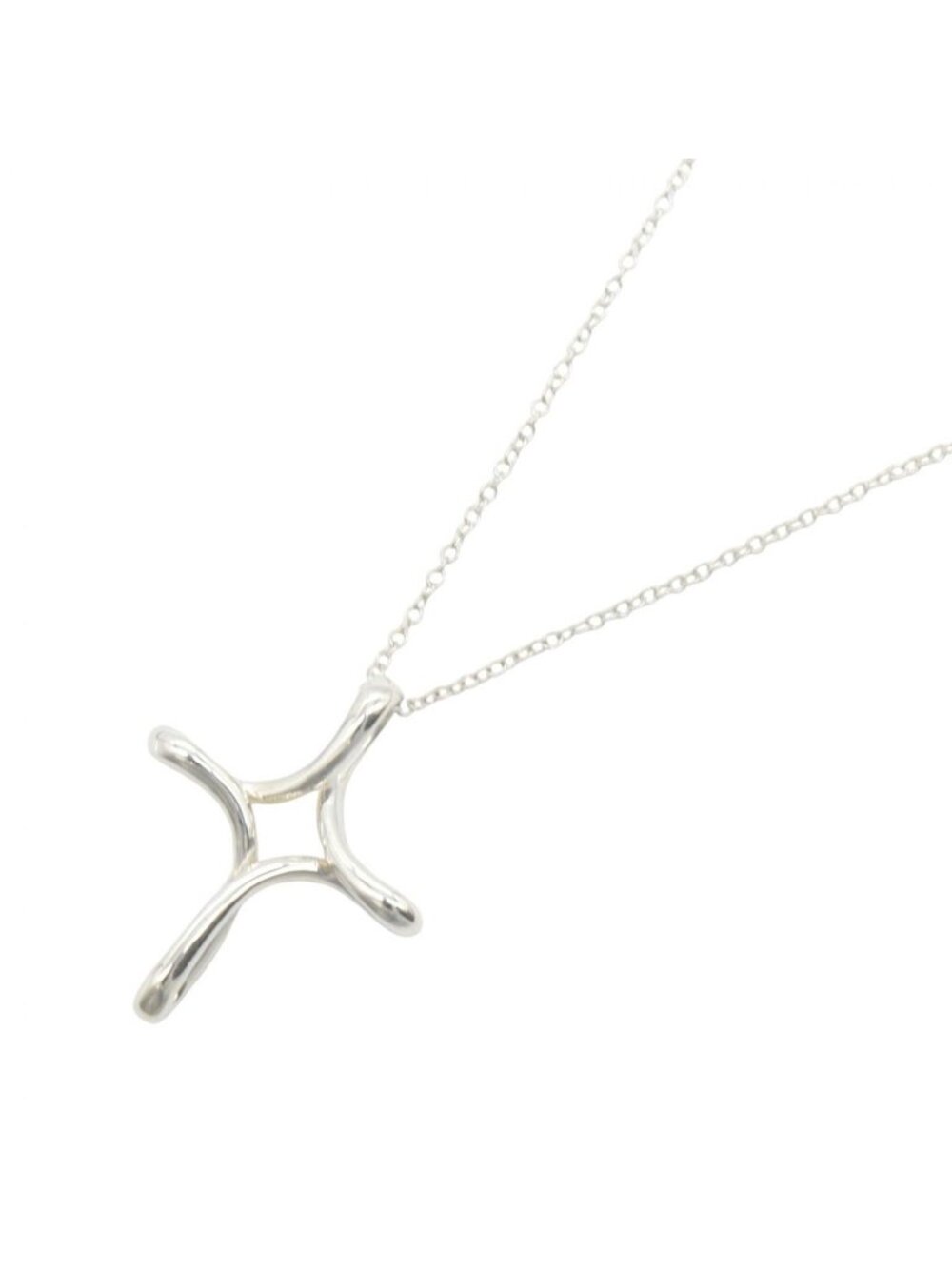 Tiffany & Co Necklace Infinity Cross 925 Sterling Silver